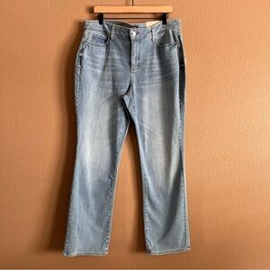 NYDJ Marilyn Straight Morning Sky Blue Denim Jeans Size 16 NWT